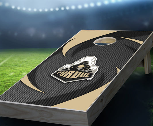 "Purdue Swoosh" Cornhole Boards