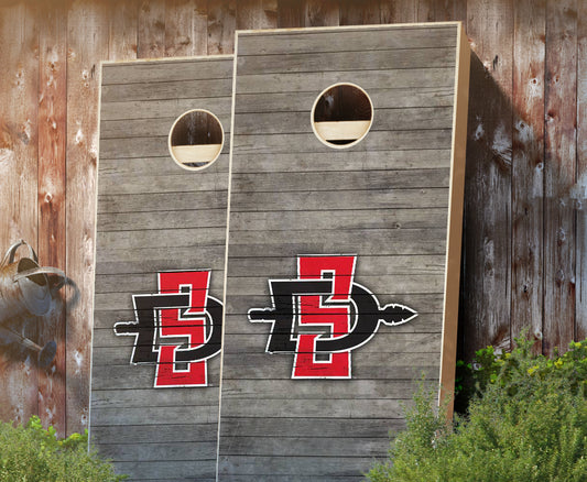 "San Diego State Distressed" Cornhole Boards