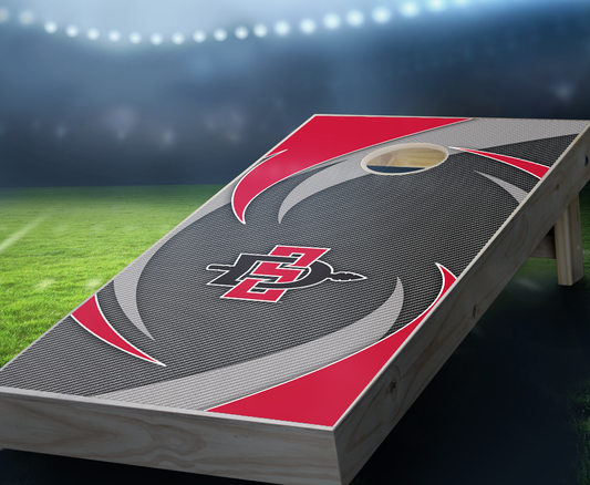 "San Diego State Swoosh" Cornhole Boards