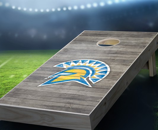 "San Jose State Distressed" Cornhole Boards