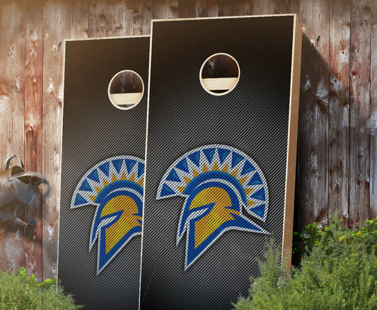 "San Jose State Slanted" Cornhole Boards