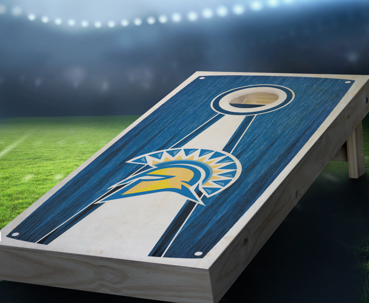 "San Jose State Stained Pyramid" Cornhole Boards