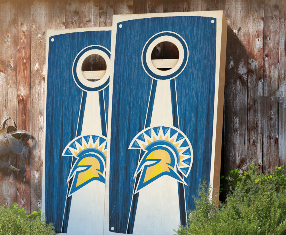 "San Jose State Stained Pyramid" Cornhole Boards