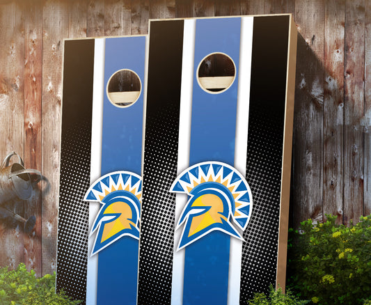 "San Jose State Striped" Cornhole Boards