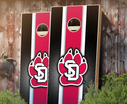 "South Dakota Striped" Cornhole Boards