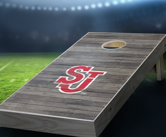 "St. John's Distressed" Cornhole Boards