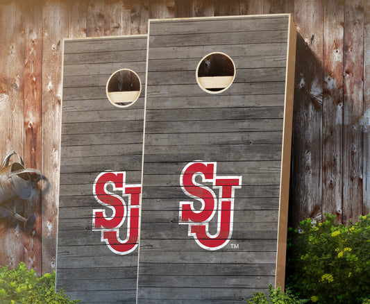 "St. John's Distressed" Cornhole Boards