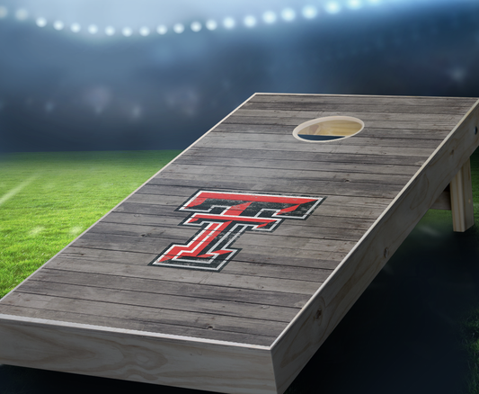 "Texas Tech Distressed" Cornhole Boards