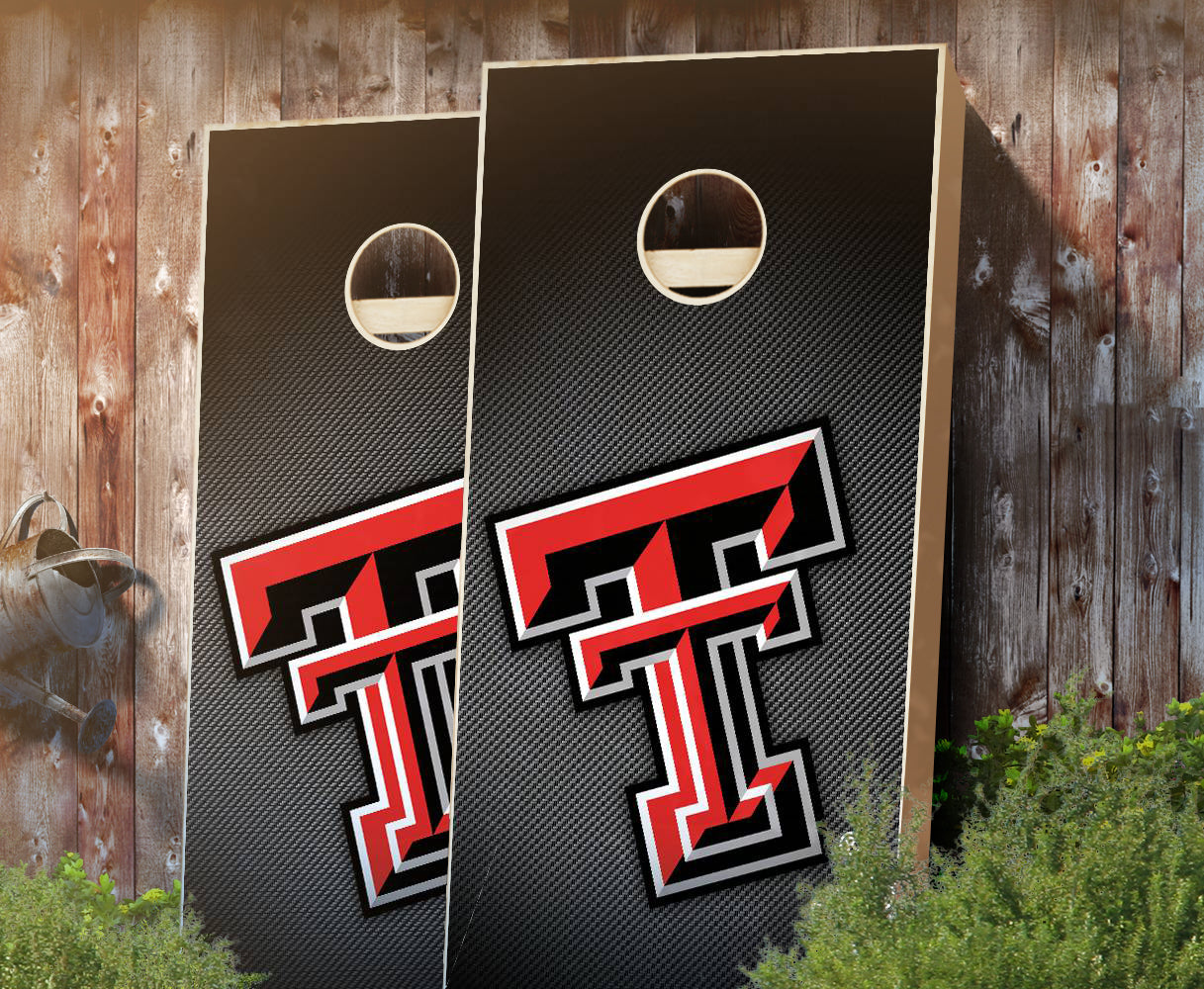 "Texas Tech Slanted" Cornhole Boards