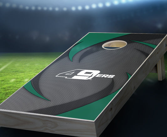 "UNC Charlotte Swoosh" Cornhole Boards