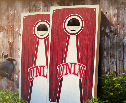 "UNLV Stained Pyramid" Cornhole Boards