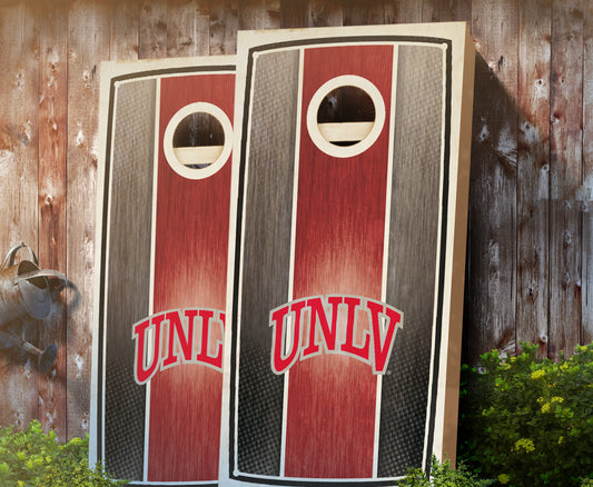 "UNLV Stained Stripe" Cornhole Boards