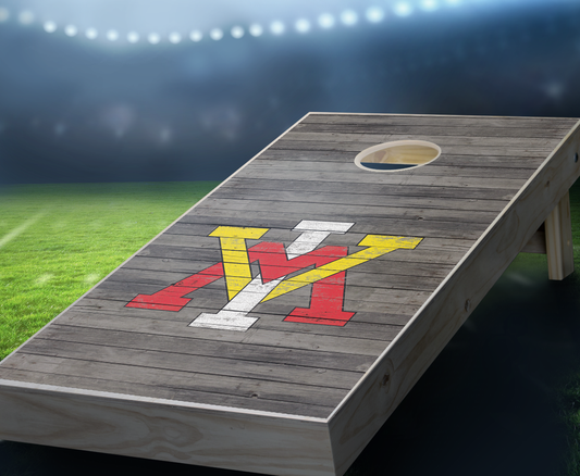 "VMI Distressed" Cornhole Boards