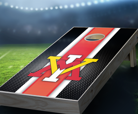 "VMI Striped" Cornhole Boards