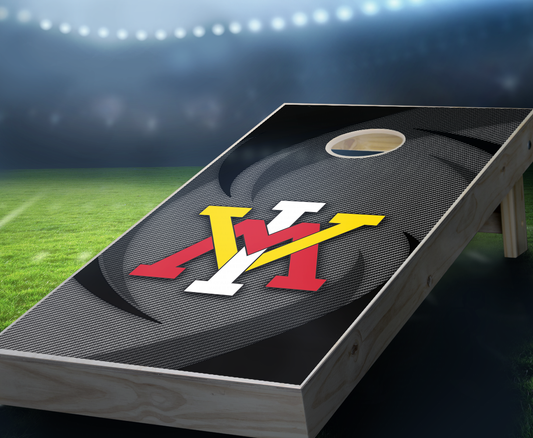 "VMI Swoosh" Cornhole Boards