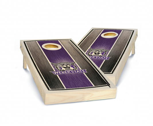 "Weber State Stained Stripe" Cornhole Boards