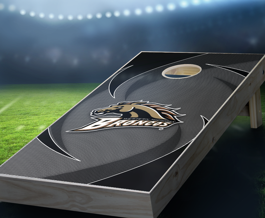 "Western Michigan Swoosh" Cornhole Boards