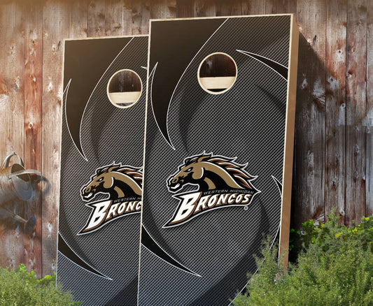 "Western Michigan Swoosh" Cornhole Boards