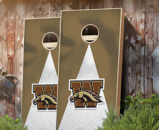 "Western Michigan Jersey" Cornhole Boards