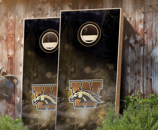 "Western Michigan Smoke" Cornhole Boards