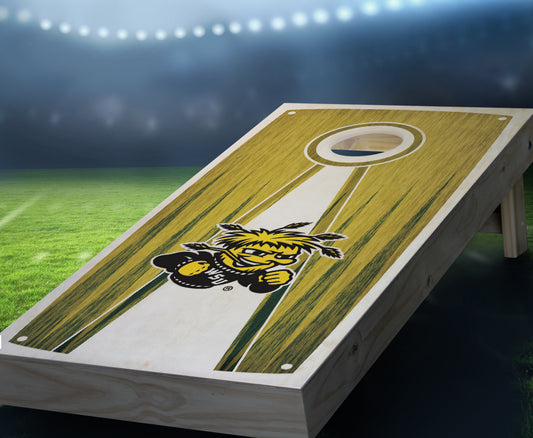 "Wichita State Stained Pyramid" Cornhole Boards