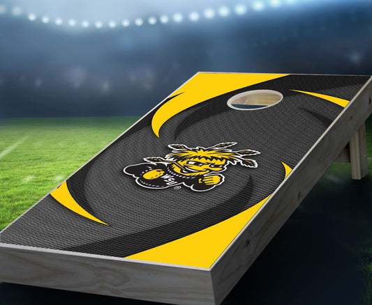 "Wichita State Swoosh" Cornhole Boards