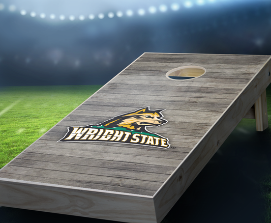 "Wright State Distressed" Cornhole Boards