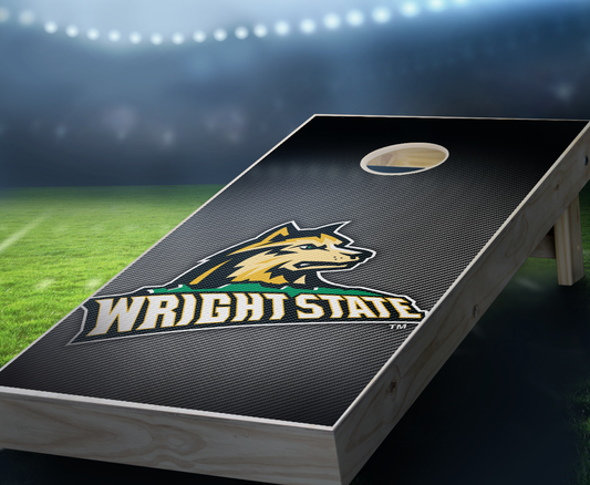 "Wright State Slanted" Cornhole Boards