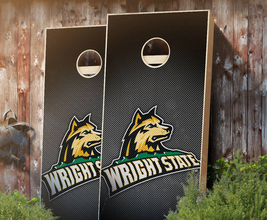 "Wright State Slanted" Cornhole Boards