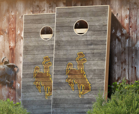 "Wyoming Distressed" Cornhole Boards