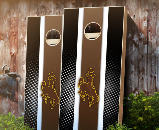 "Wyoming Striped" Cornhole Boards