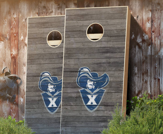 "Xavier Distressed" Cornhole Boards