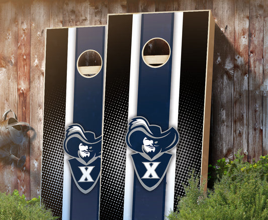 "Xavier Striped" Cornhole Boards