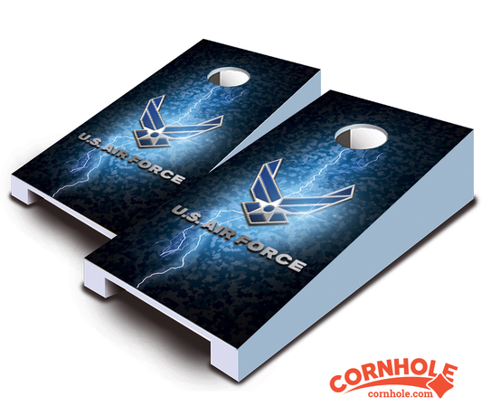 "Air Force Lightning" Tabletop Cornhole Boards