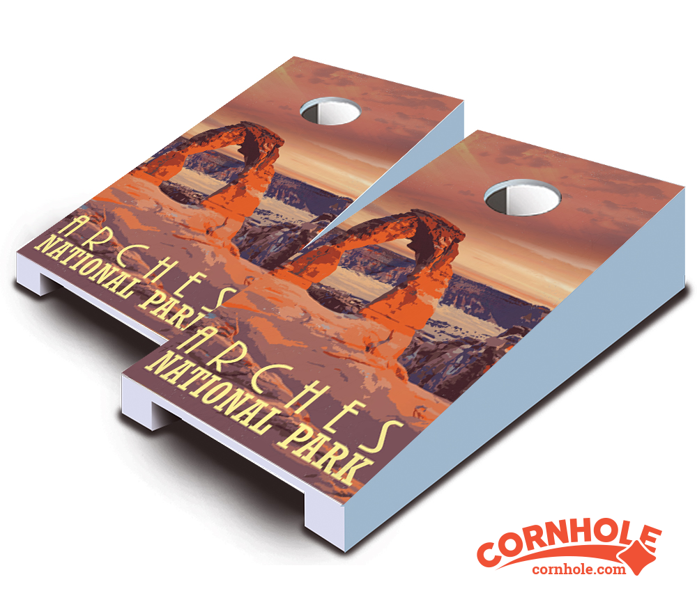 "Arches National Park" Tabletop Cornhole Boards