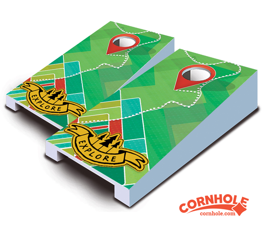 "Explore" Tabletop Cornhole Boards