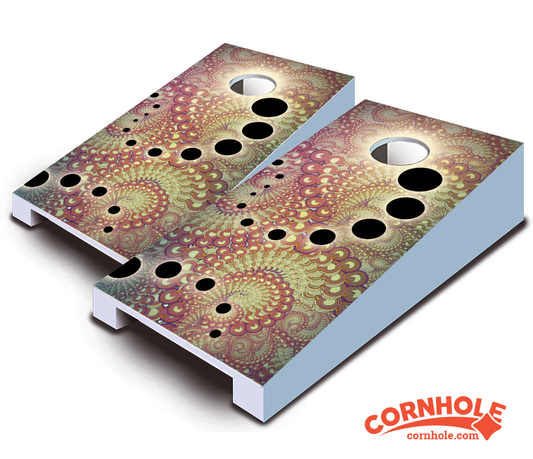 "Fractal Shift" Tabletop Cornhole Boards
