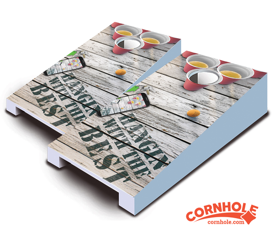 "Hanging with the Best" Tabletop Cornhole Boards