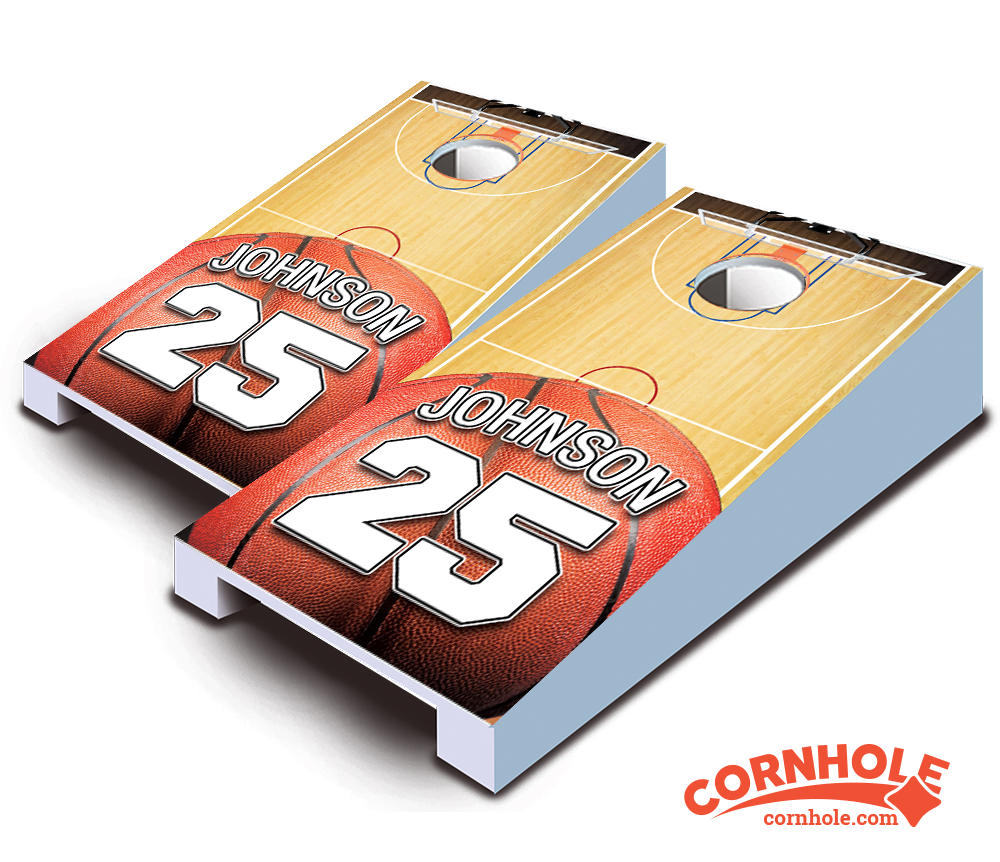 "Jersey Field Basketball" Tabletop Cornhole Boards