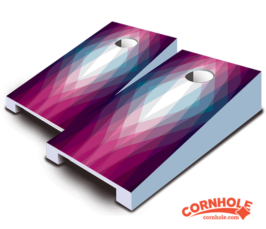 "Magenta Crystal" Tabletop Cornhole Boards