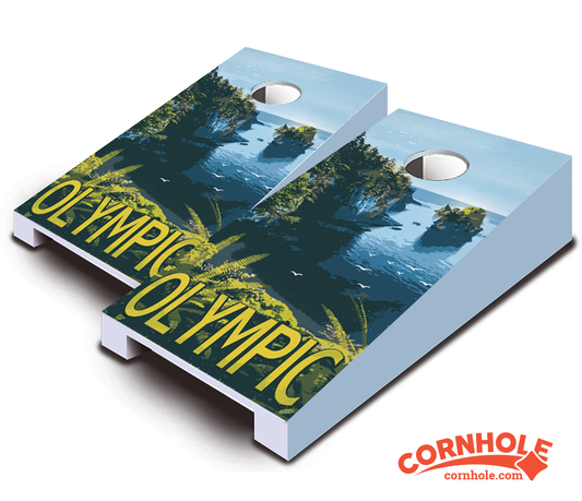 "Olympic National Park" Tabletop Cornhole Boards