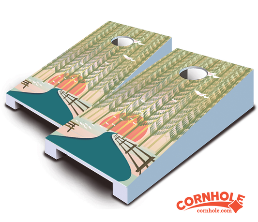"Park Stroll" Tabletop Cornhole Boards