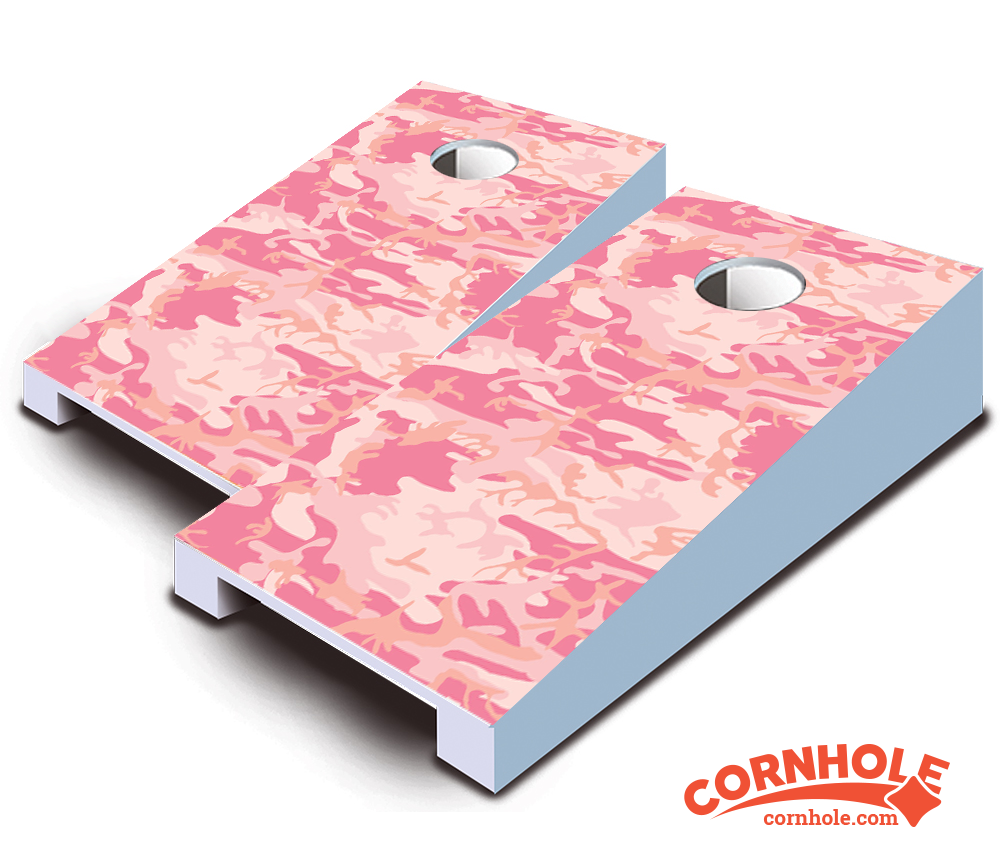 "Pink Camo" Tabletop Cornhole Boards