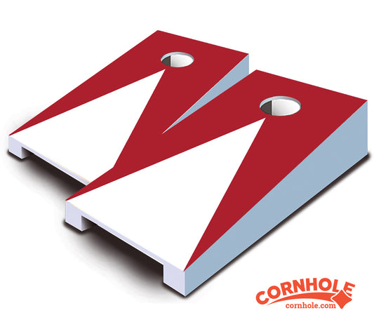 "Red Pyramid" Tabletop Cornhole Boards