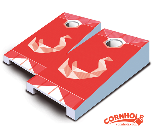 "Red Swan" Tabletop Cornhole Boards