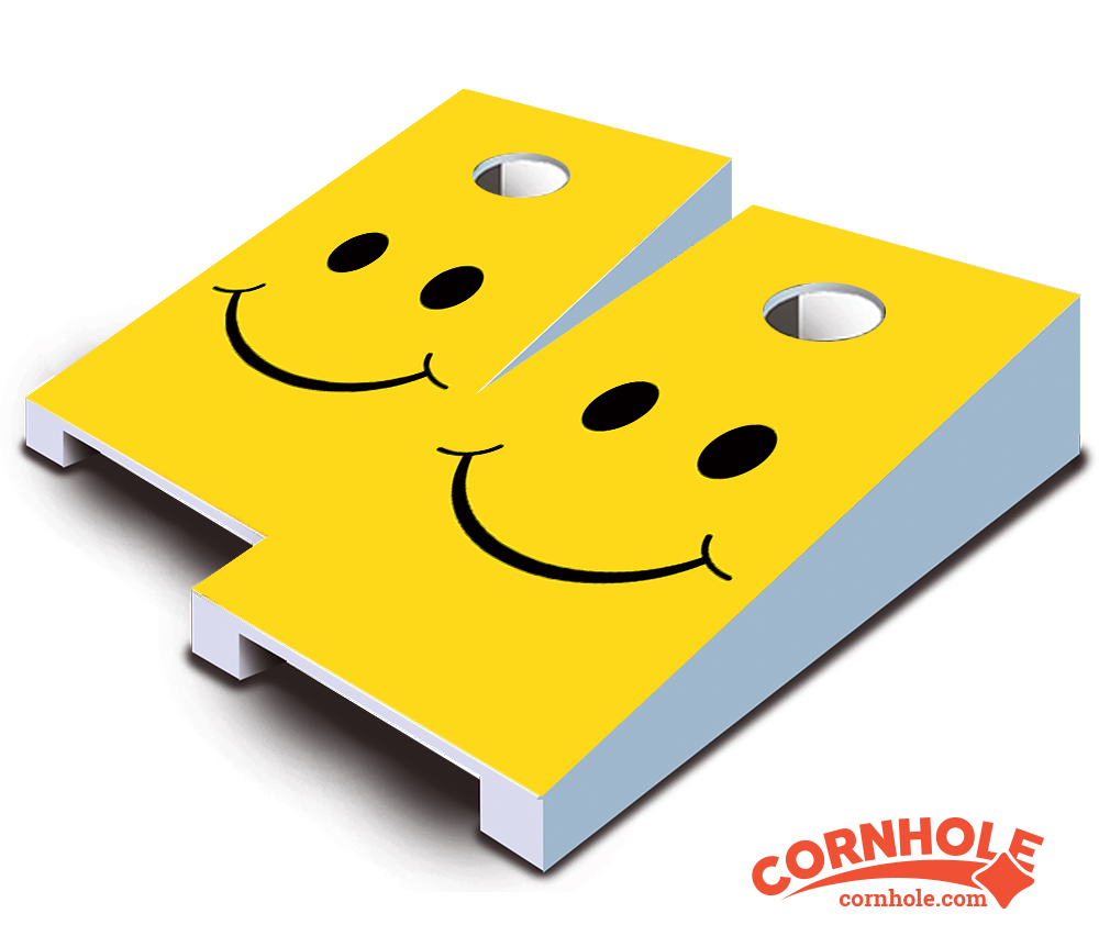 "Smiley" Tabletop Cornhole Boards