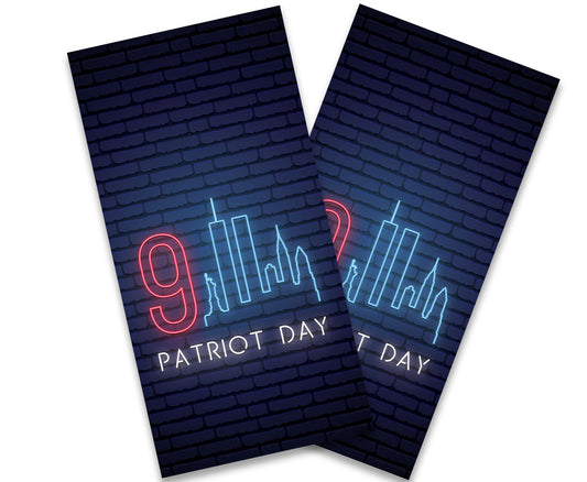 "9/11 Patriot Neon" Cornhole Wrap