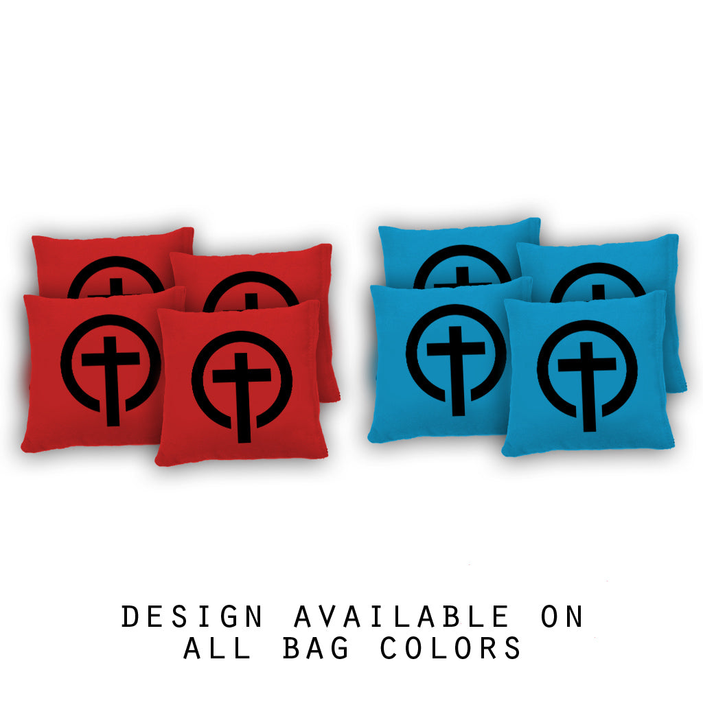 "Cross Circle" Cornhole Bags - Set of 8