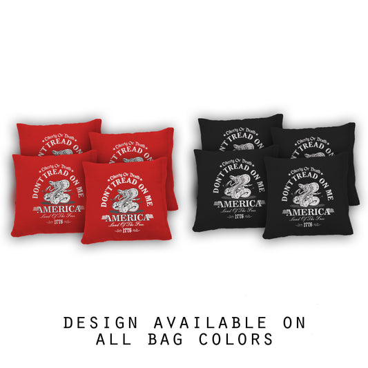 "Don't Tread on Me Python" Cornhole Bags - Set of 8