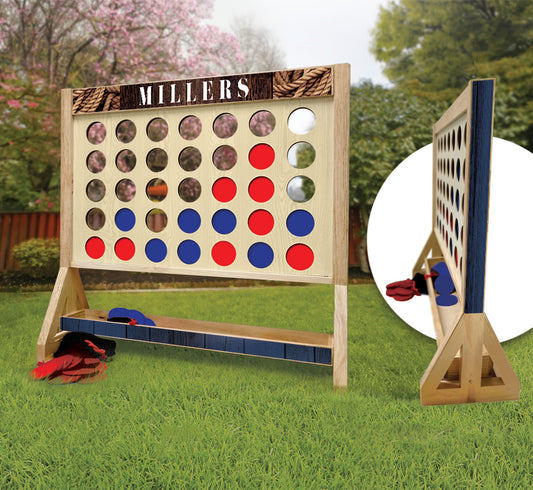 Nautical Personalized Family Fast Four Game